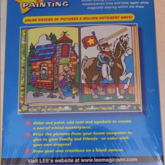 Lee Publications COMPUTER MAGIC PEN PAINTING (THE WILD WEST) - Picture 2 of 4